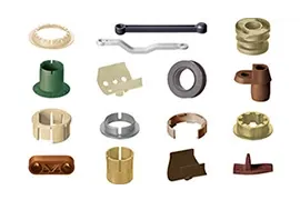 Individual injection moulded parts