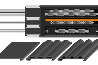 Simplified strain relief – e-skin flat