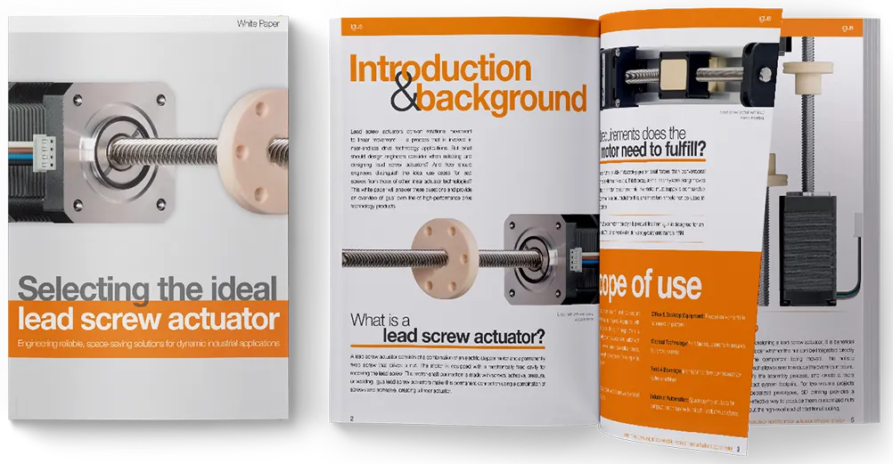 selecting the right lead screw linear actuator white paper