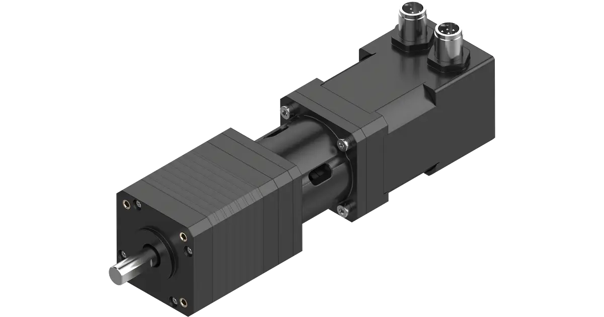 drygear® evoloid gearbox with NEMA 17 stepper motor and encoder