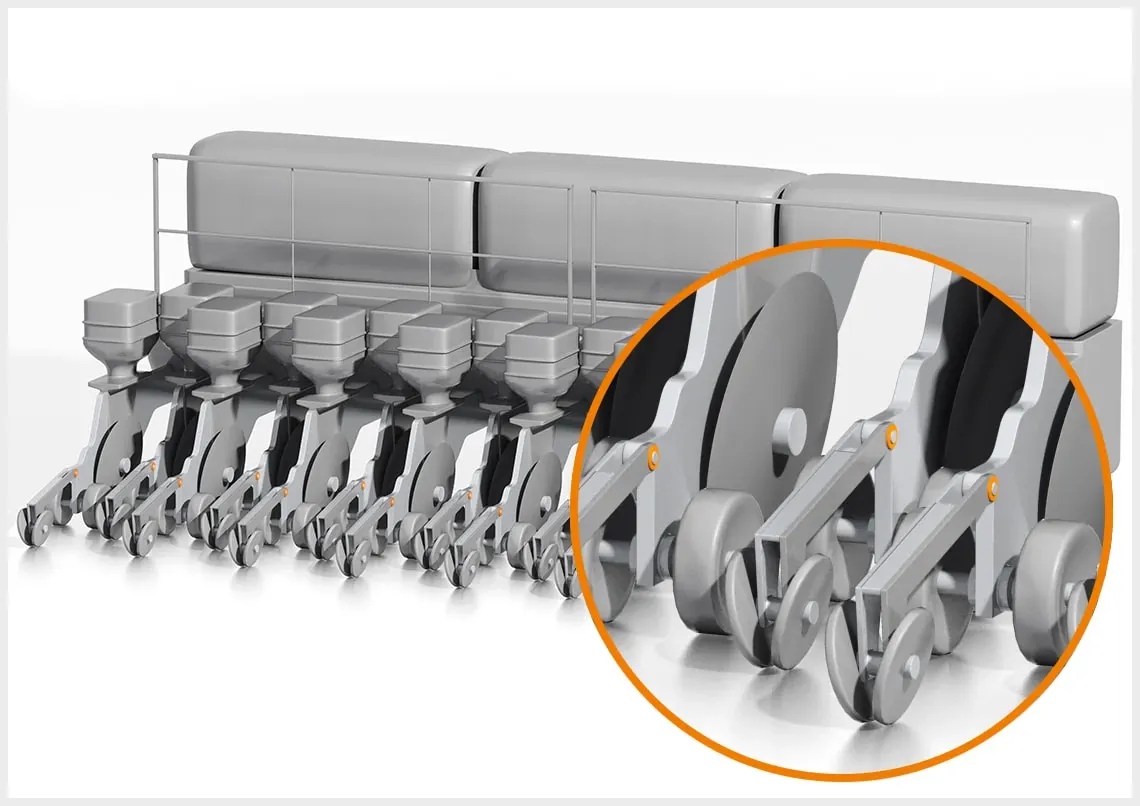 iglidur plain bearings in the sowing machine