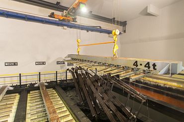 Ponts roulants avec câbles igus