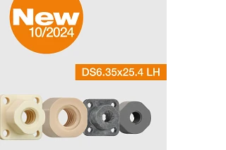 Enjeksiyon kalıplı vidalı mil somunları