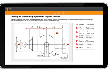 Verificação das tolerâncias do desenho