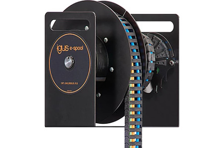 e-chain® mini e-spool®: miniature cable reel with cable carriers | igus®