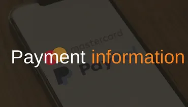 Payment information
