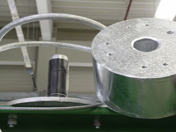 Im Traktionsring kommen je drei Polymer-Gleitlager zum Einsatz.