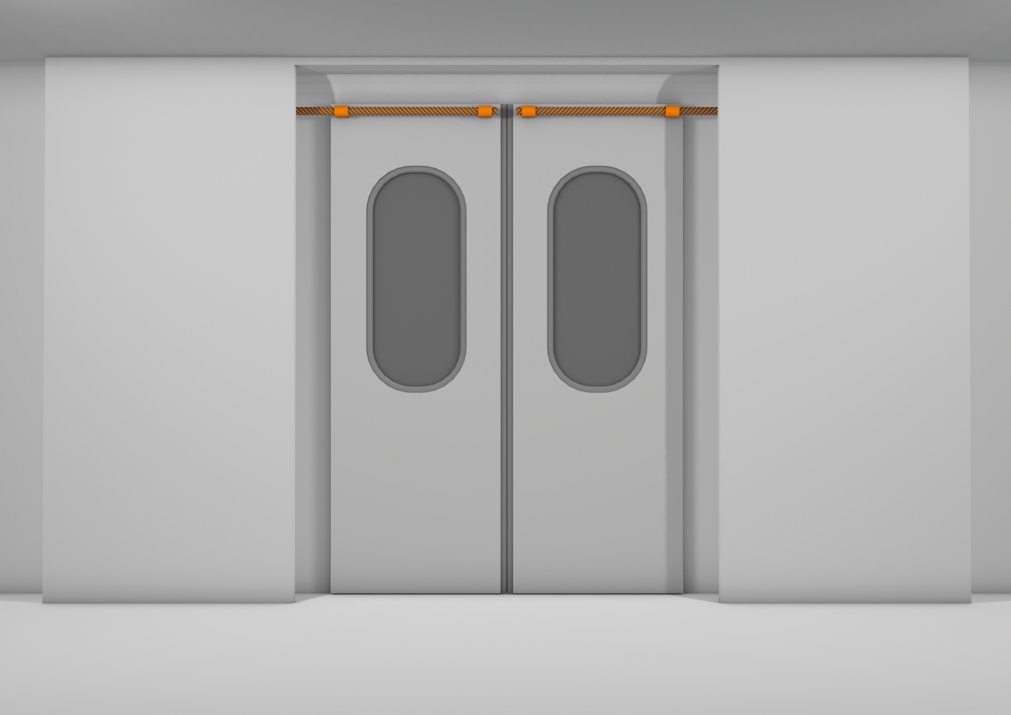 Train door with different igus components