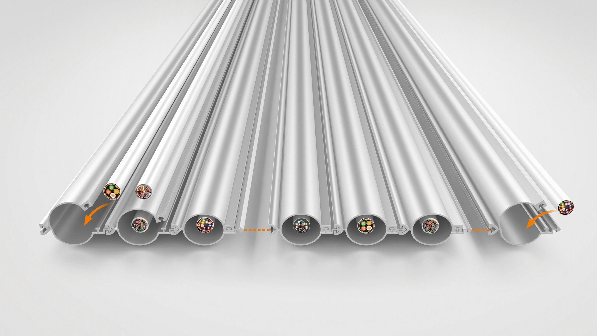 Ribbon cable e-skin® flat for cleanrooms