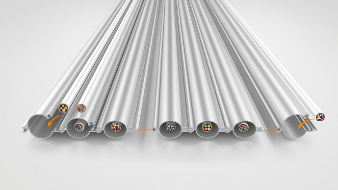Ecpl Ribbon Ribbon cable e-skin® flat for cleanrooms