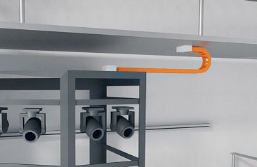 E4.1 series e-chain cable carriers in portal section