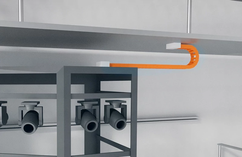 e-chains para torre de portal móvel