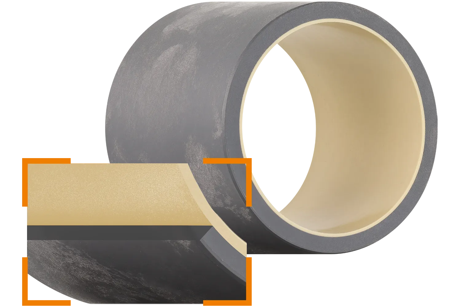 Aufbau von iglidur 2K-Gleitlagern