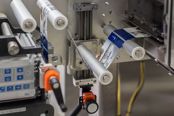 xiros conveyor rollers in labelling machines from Krones