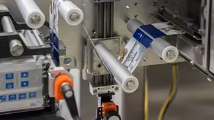 xiros conveyor rollers in labelling machines from Krones