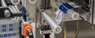 xiros conveyor rollers in labelling machines from Krones