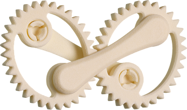 3D-gedrucktes Ellipsenradgetriebe
