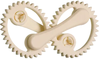 roda dentada elíptica impressa em 3D