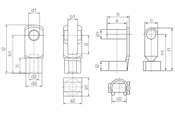 GERMF-04-FC technical drawing