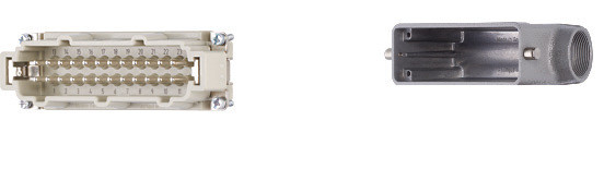 Lotto 2 Connettori Industriali HARTING Han 16A-F 16A 250V - Usati Ma Funzionanti - Foto 2