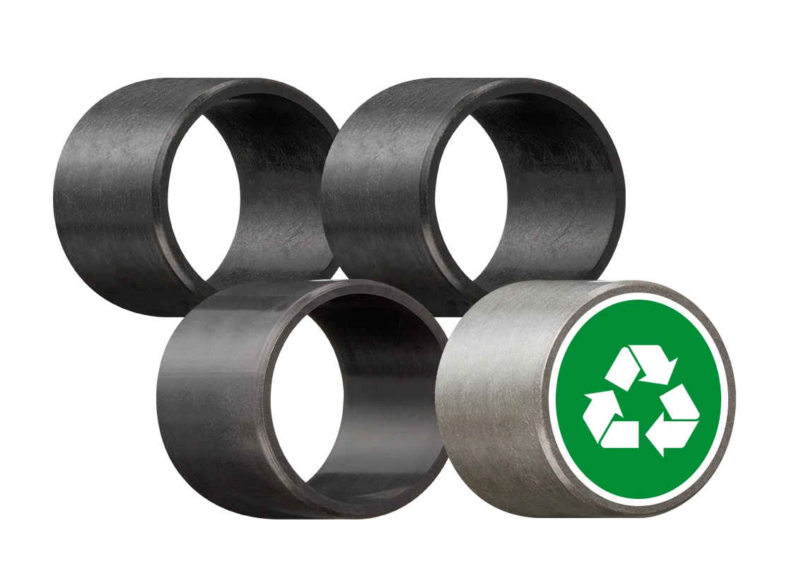 Łożyska ślizgowe wykonane z regranulatu