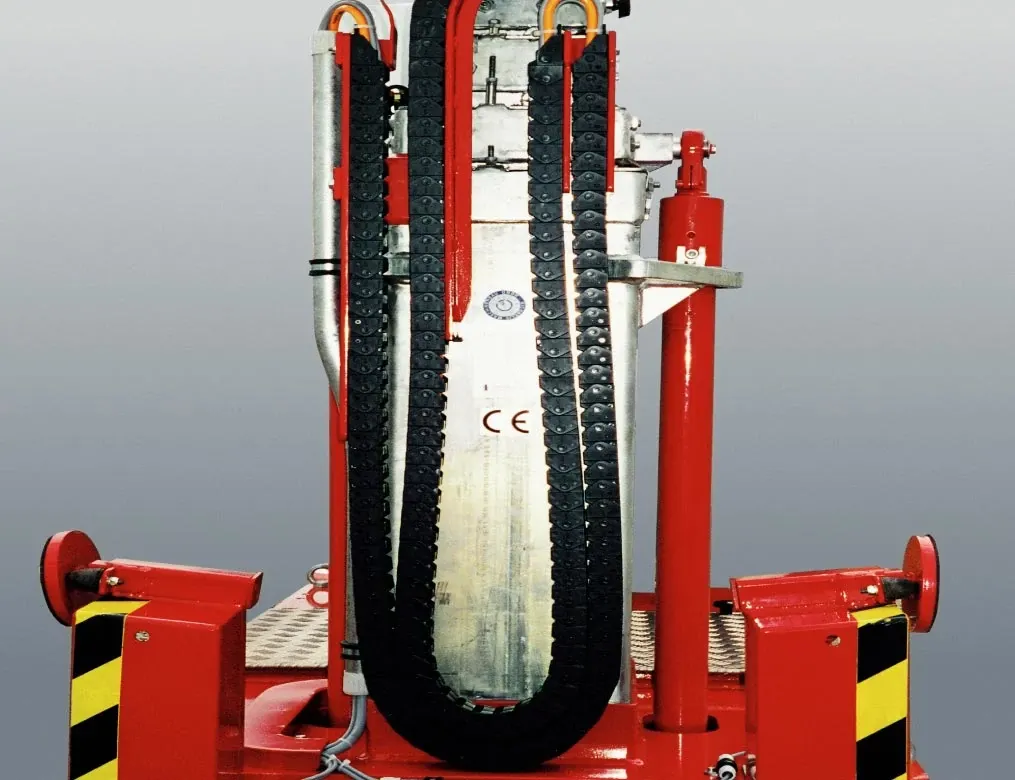 Chaîne E-Z sur la plateforme élévatrice