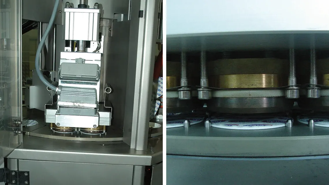 Gujer sealing station