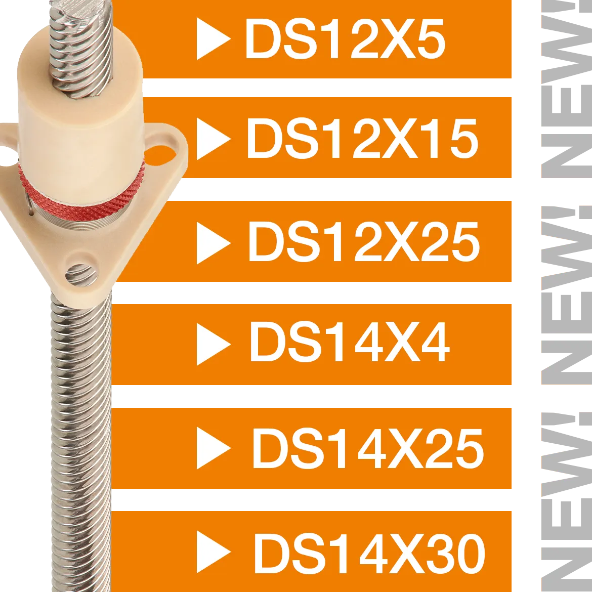 Écrou de la vis-mère sans jeu