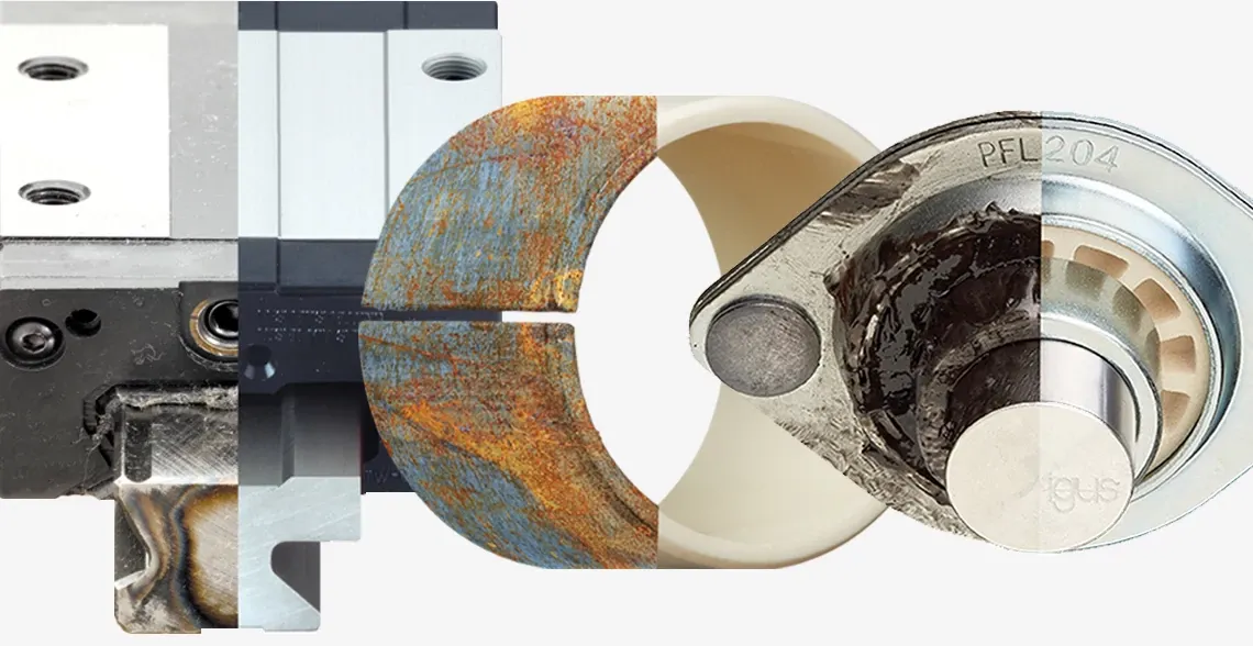 Bearing and linear technology from igus compared to metal products