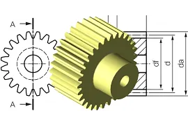 Configurar CAD de engranajes en línea