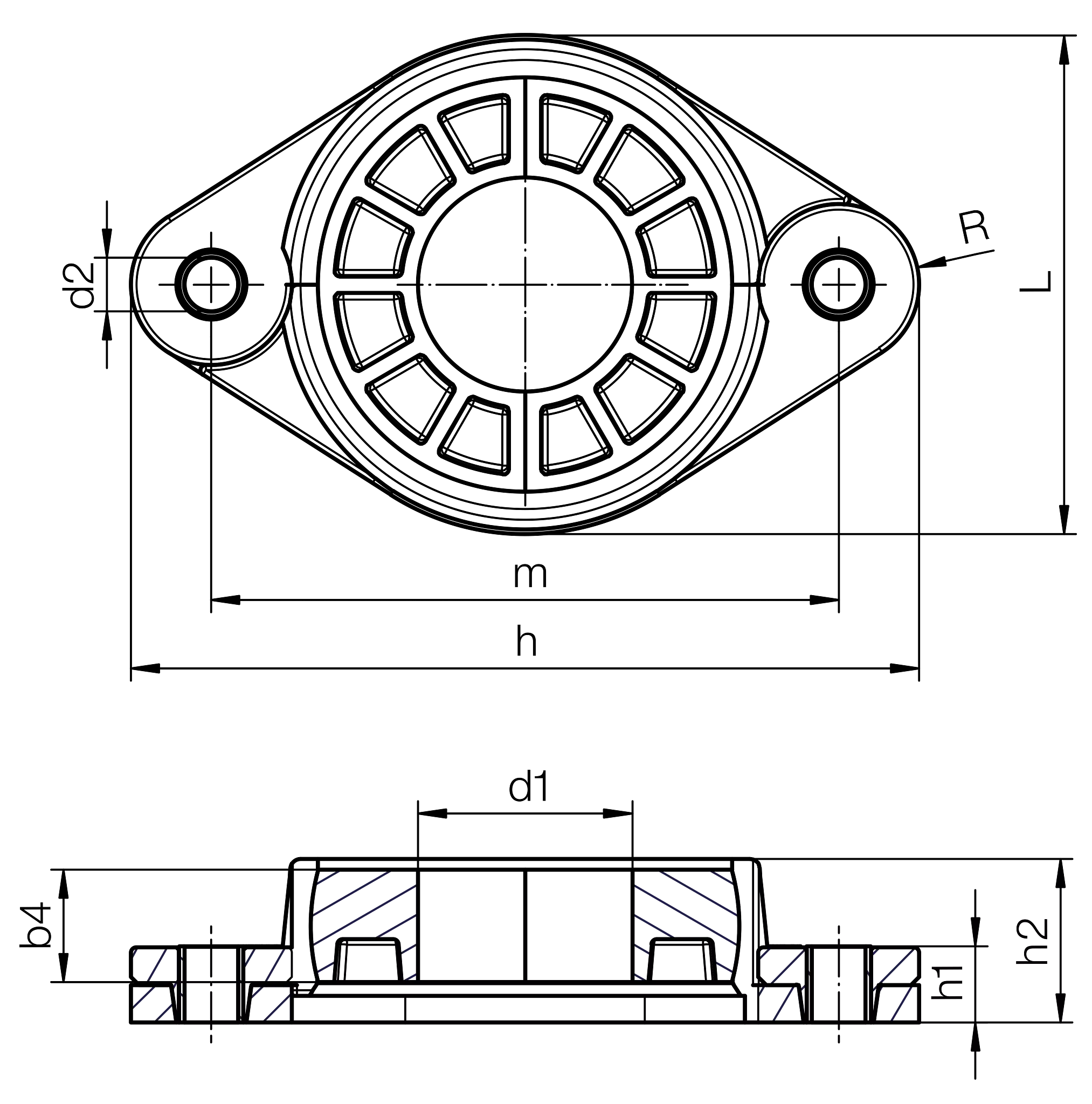 FL208-30-KS-J3-SP-TP technical drawing