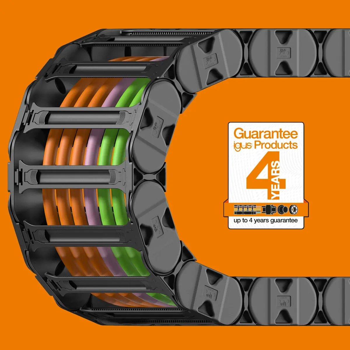 Energieketten mit bis zu 4 Jahren Garantie