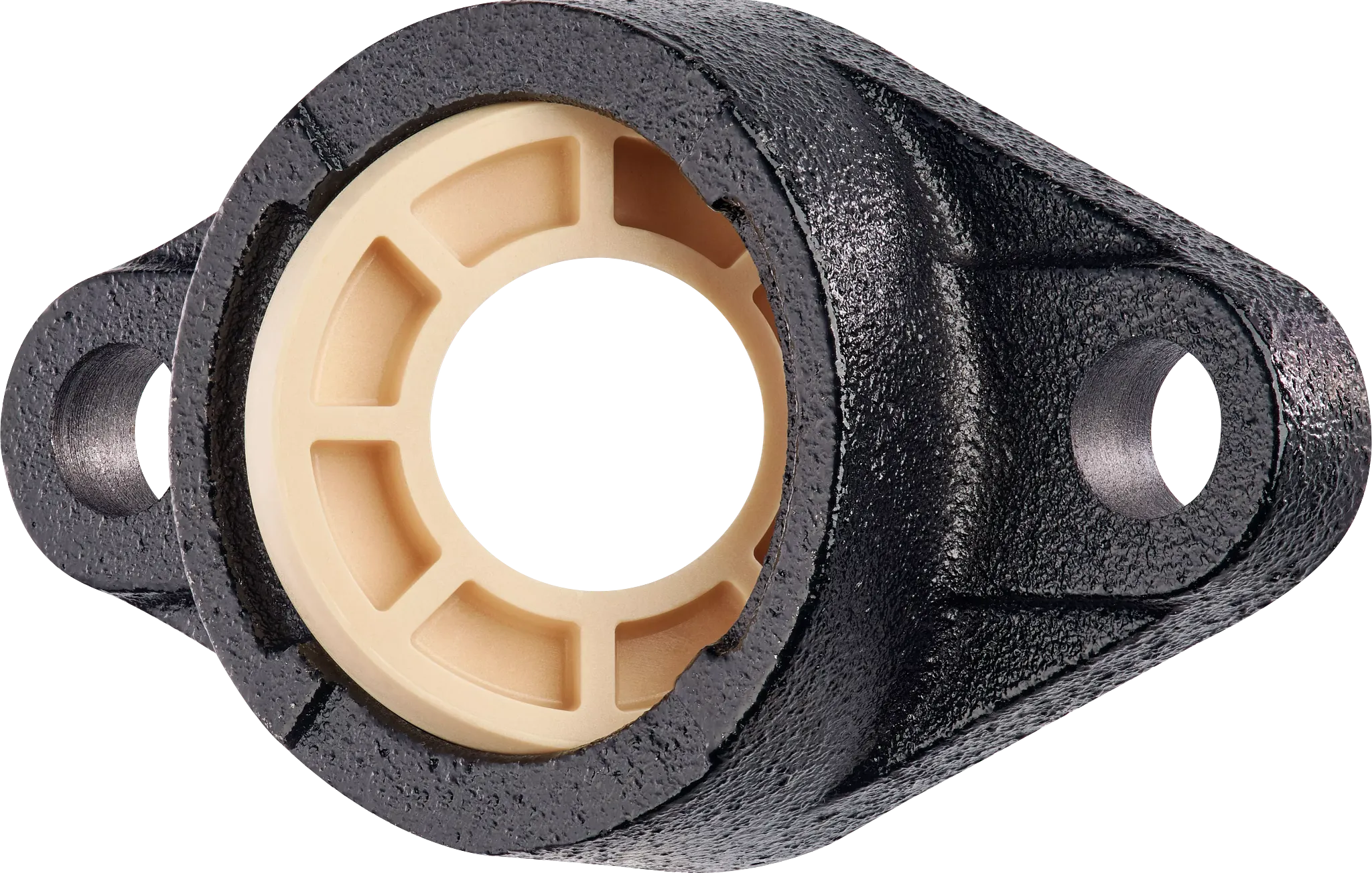 cojinete UCFL plástico iglidur G y carcasa hierro fundido