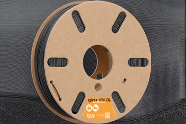 Filamen hitam i150-BL pada gulungan karton