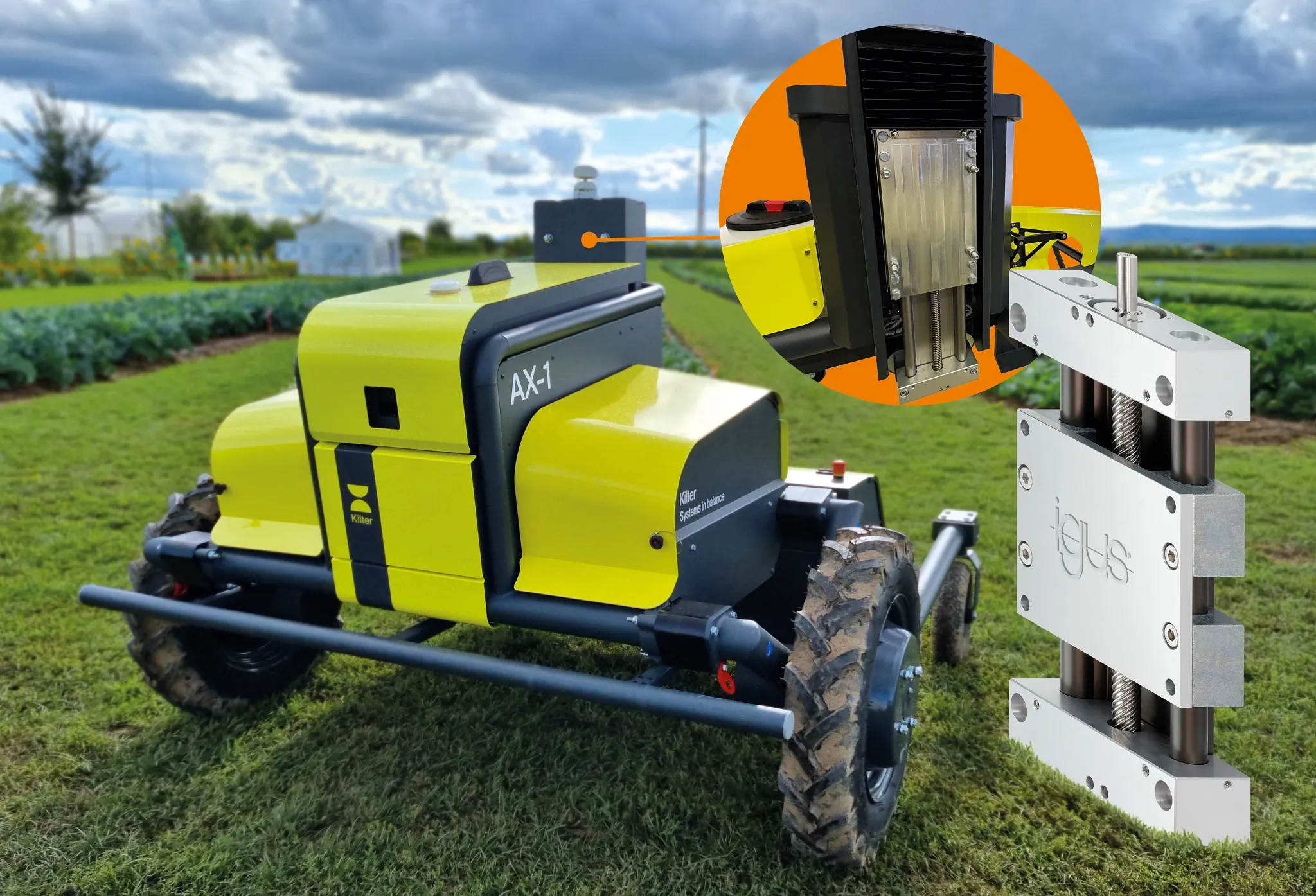 Leichte und schmierfreie Lineartechnik von igus unterstützt den autonomen Unkrautroboter AX-1