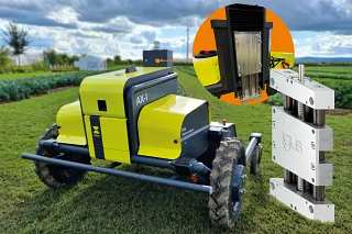 Lightweight and lubrication-free linear technology from igus supports soil-conserving operation of the autonomous weed robot AX-1