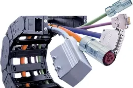 Ready-to-connect energy supply modules, energy chains, cables and industrial connectors