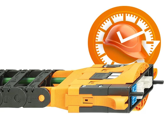 Little assembly time energy chain systems