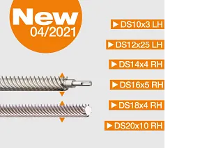 Altı yeni kılavuz vida boyutu