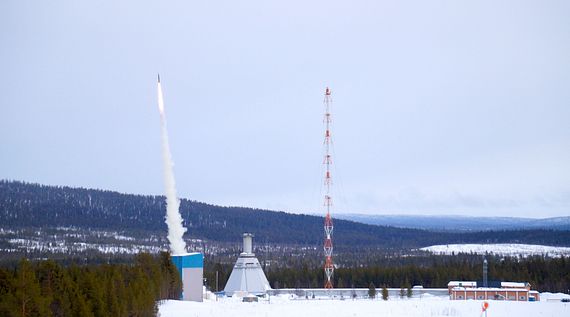 El cohete con el módulo lanzado al espacio el 15 de marzo de 2017