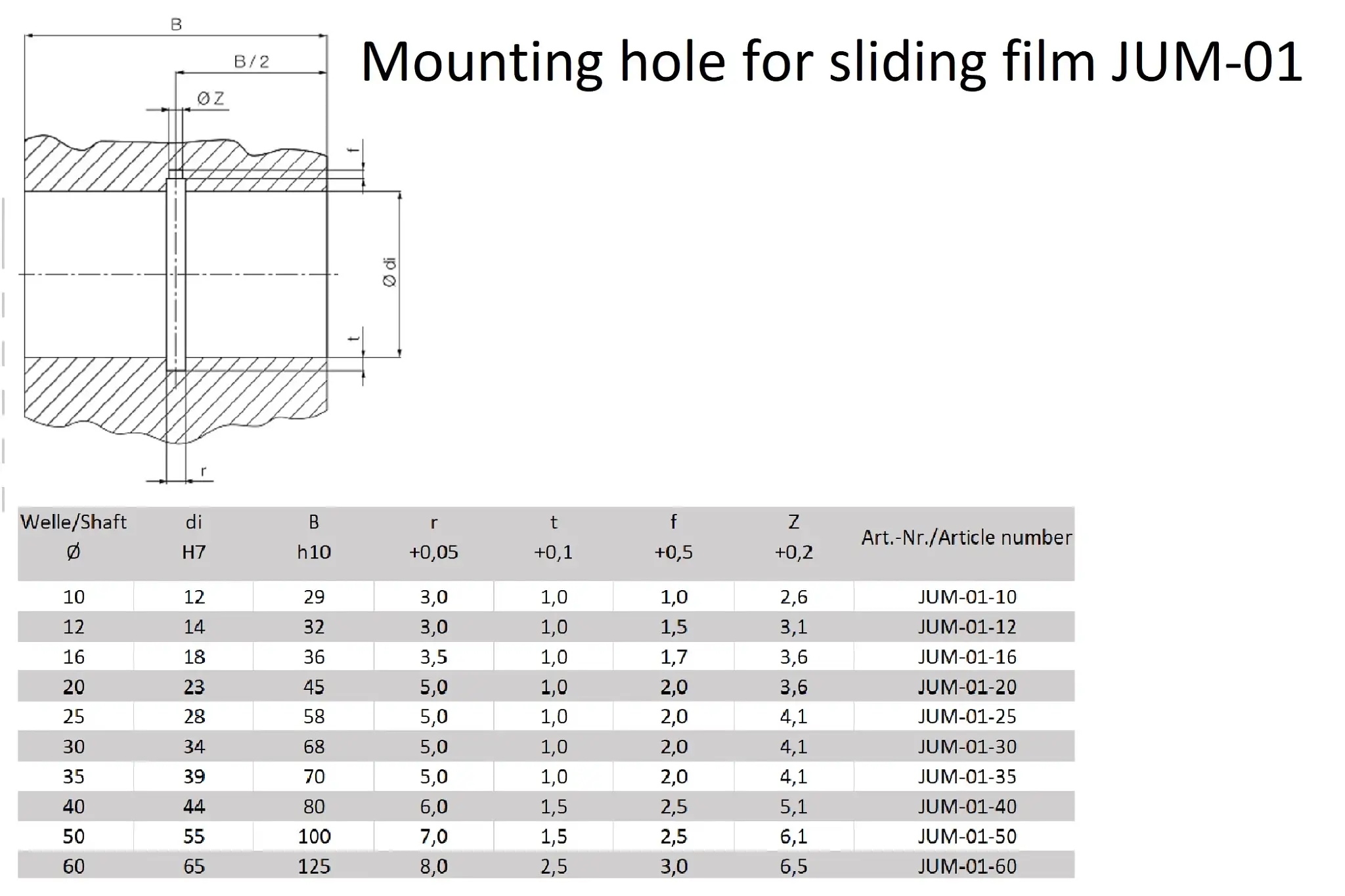 JUM-01-10 technical drawing
