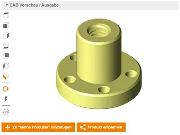 Configurador CAD para subprocesos