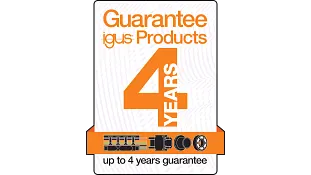 Unique guarantee on igus products