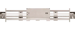 Eixo linear de aço inoxidável com acionamento por correia dentada