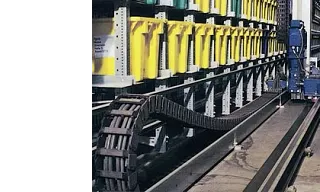 cable carrier for automated storage retrieval system