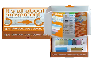 Bar stock sample box