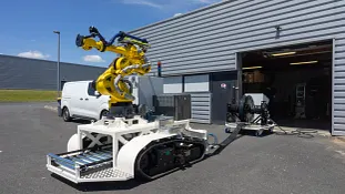 Autonomer Roboter mit e-spool