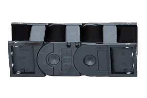 Plastic-metal mounting brackets