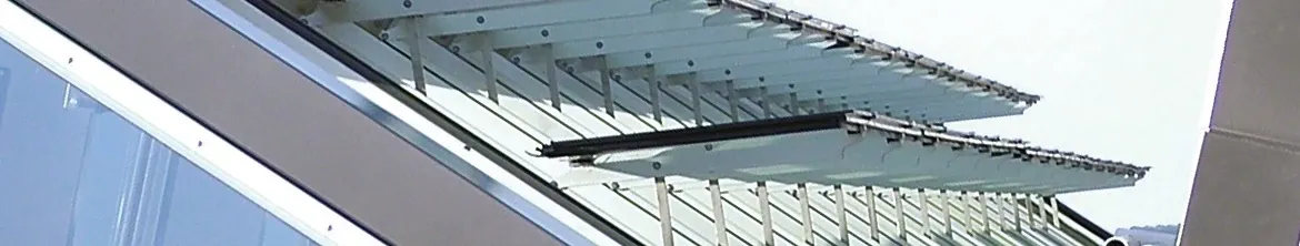 Système à lamelles en verre de Fenster Keller