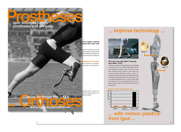 Brochura dedicada a próteses e ortóteses